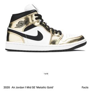 2020 AIR JORDAN 1 MID SE ‘Metallic Gold’